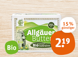 Allgäuer Milch Käse eG Allgäuer Bio-Butter