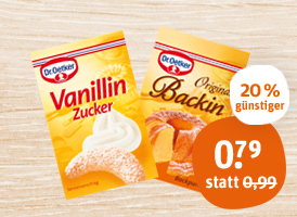 Dr. Oetker Backin oder Vanillinzucker