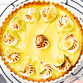 Key Lime Pie mit Baiser