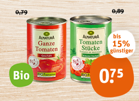 Alnatura Bio-Tomatenstücke oder ganze Bio-Tomaten