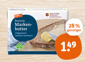 tegut... Deutsche Markenbutter 