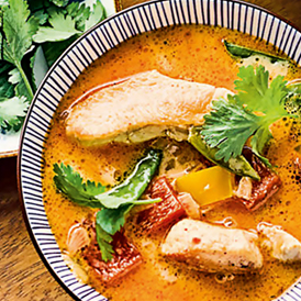 Tom Kha Gai - Thai-Kokosnuss-Suppe