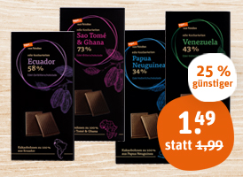 tegut... vom Feinsten Ursprungsschokolade