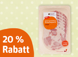 20 % Rabatt auf das gesamte tegut... Frischepack-Sortiment