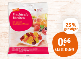 tegut... Fruchtsaft-Bärchen