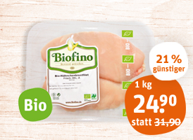 frisches Bio-Hähnchenbrustfilet