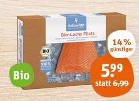 followfish Bio-Lachsfilets