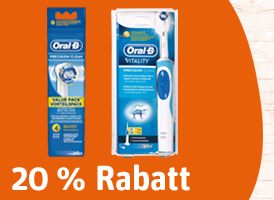 20 % Rabatt auf oral-B