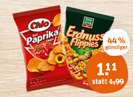 Chio Chips, funny-frisch Flippies oder Chipsfrisch