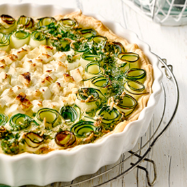 Zucchini-Tarte mit Kräutern