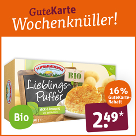 Schwarmstedter Bio-Kartoffelpuffer oder -Kartoffel-Taschen