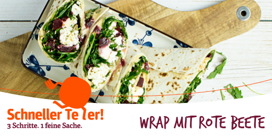 Wrap mit Rote Beete