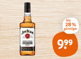 Jim Beam Kentucky Straight Bourbon Whiskey oder Verpoorten Eierlikör