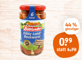 Böklunder Echte Land-Bockwurst