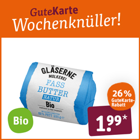 Naturland Gläserne Molkerei Bio-Fassbutter