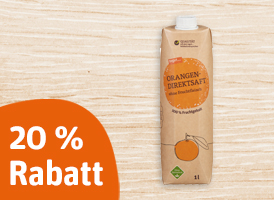 20 % Rabatt auf alle tegut... Direktsäfte und Nektare in der 1 l Packung.