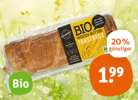 Naturland Herzberger Bio-Weizen-Butter-Toastbrot