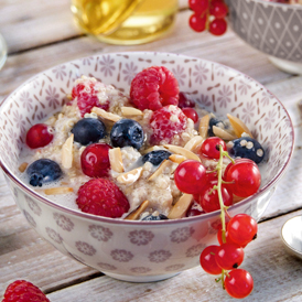 Quinoa-Porridge mit Beeren