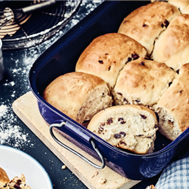 Saftige Milchbrötchen mit Schokolade