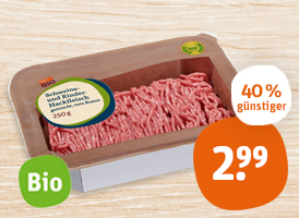 tegut... Bio-Hackfleisch gemischt