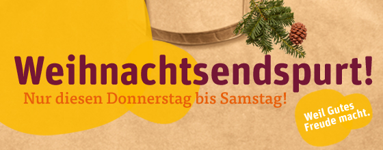 Weihnachtsendspurt