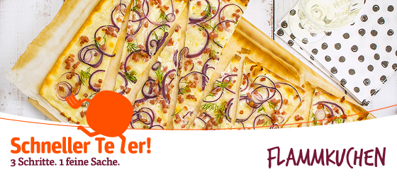 Schneller Teller: Flammkuchen