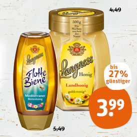 Langnese Honig Flotte Biene oder Feine Auslese