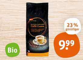 tegut... vom Feinsten Bio-Caffè-Crema oder Bio-Espresso