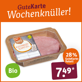 Biokreis tegut... Bio-Putenschnitzel