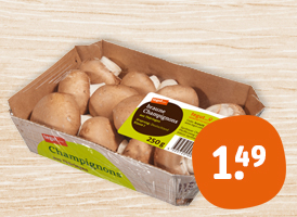 tegut… Champignons, braun