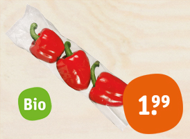 Bioland Bio-Paprika, rot