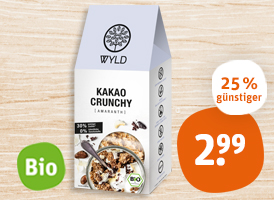 WYLD Bio-Crunchy oder demeter WYLD Bio-Müsli