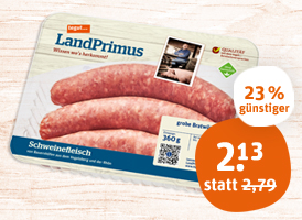 tegut... Landprimus grobe Bratwurst