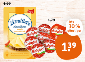 Landliebe Landkäse Scheiben oder Mini Babybel