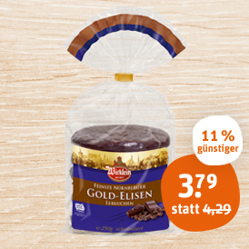 Wicklein Feinste Nürnberger Golden-Elisen Lebkuchen