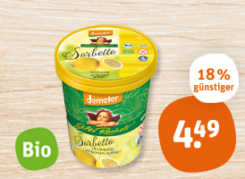 demeter Gildo Rachelli Bio-Eissorbet oder -Haselnuss-Eis