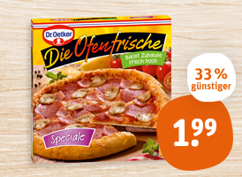 Dr. Oetker Die Ofenfrische Pizza