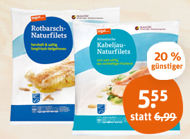 Rotbarsch und Kabeljau