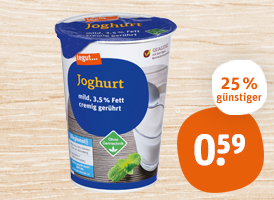 tegut... Joghurt oder fettarmer Joghurt