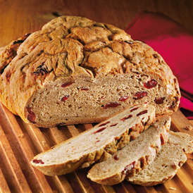 Adventsbrot mit Cranberries