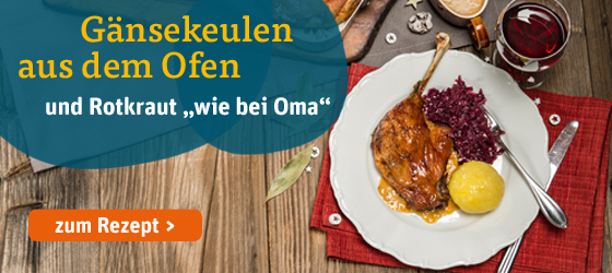 Gänsekeulen aus dem Ofen