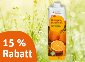 15 % Rabatt auf alle tegut... Säfte und Nektare in der 1 l Tetrapackung