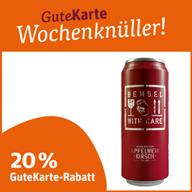 20 % Rabatt auf Bembel With Care Apfelwein