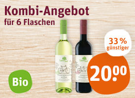 Kombi-Angebot 6 Flaschen Landlust Bio-Wein