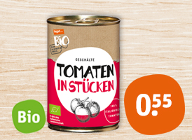 tegut... Bio zum kleinen Preis Bio-Tomaten in Stücken