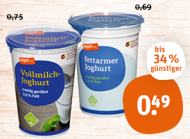 tegut... Vollmilchoder fettarmer Joghurt