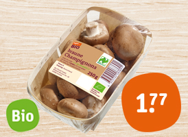 Naturland tegut… Bio-Champignons, braun