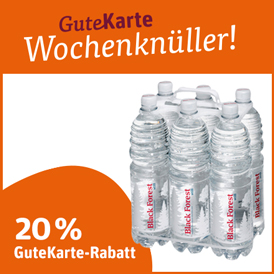 20 % auf Black Forest Mineralwasser still