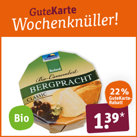 Bioland Bergpracht Bio-Camembert