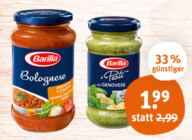 Barilla Pasta-Sauce oder Pesto